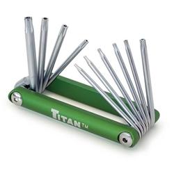 Titan 10-Piece Torx Tamper-Resistant Star Key Sets