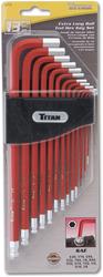 Titan Extra-Long Arm Ball Tip Hex Key Sets