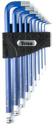Titan Extra-Long Arm Ball Tip Hex Key Sets 12714