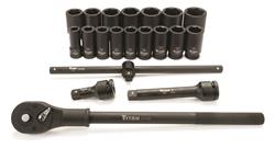 Titan 20-Piece Metric 3/4 in. Drive Impact Socket Sets 44002