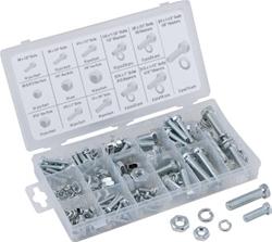 Titan Tekz 240-Piece Zinc USS Nut and Bolt Assortments