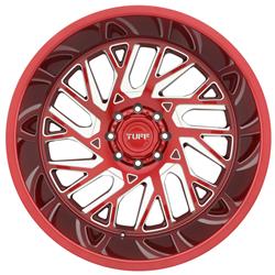 Tuff Wheels T4B True Directional Candy Red Wheels with Milled Spokes