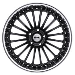 TSW Silverstone Series Gloss Black Wheels with Mirror Cut Lip 17x8