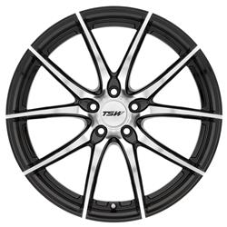 TSW Sprint Series Gloss Black Wheels with Mirror Cut Face 18x8.5