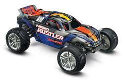 Traxxas 44096-3-BLUE Traxxas Nitro Rustler 2WD Stadium Trucks with