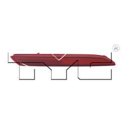 TYC CAPA Certified Reflector Assemblies for 2012-2014 CR-V, 2010-2011 INSIGHT, 2011-2014 TSX - 17-5319-00-9