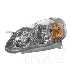 TYC Headlights for 2003-2004 COROLLA - 20-6236-90