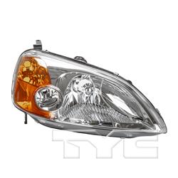 TYC Headlights for 2001-2003 CIVIC - 20-6237-01