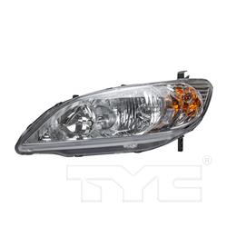 TYC Headlights for 2004-2005 CIVIC - 20-6500-00
