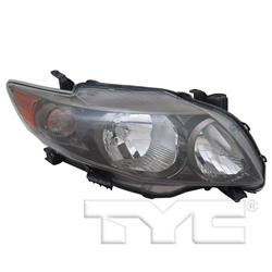 TYC Headlights for 2009-2010 COROLLA - 20-6993-90-9