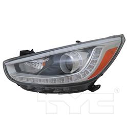TYC Headlights for 2014-2017 ACCENT - 20-9684-00