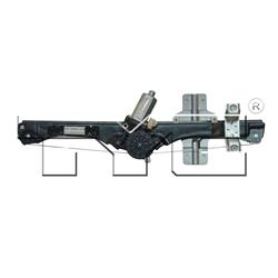 TYC Power Window Regulator and Motor Assemblies 660475
