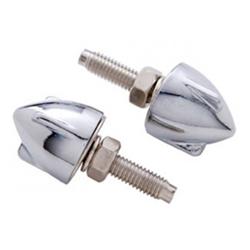 United Pacific Bullet Chrome License Plate Nut Kits 10887