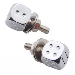United Pacific Dice License Plate Fasteners 70070