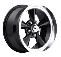 U.S. Mags Standard U107 Gloss Black with Machined Lip Wheels 17x8