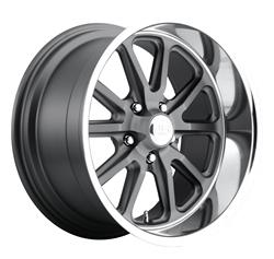 U.S. Mags Rambler U111 Gunmetal with Machined Lip Wheels