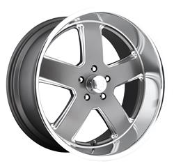 U.S. Mags Hustler U118 Textured Gunmetal Wheels with Machined Lip 20x8
