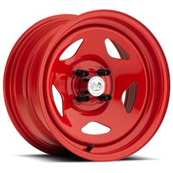 U.S. Wheel 021 Series Drift Star FWD Red with Chrome Hoop Wheels 14x6