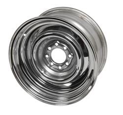 U.S. Wheel 53 Series Chrome Smoothie Wheels with Raw Center 15x7