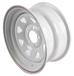 U.S. Wheel 70 Series Bright White 8-Spoke Wheels 15x7