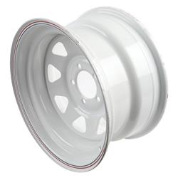 U.S. Wheel 70 Series White 8-Spoke Wheels 15x8