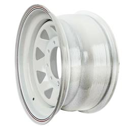 U.S. Wheel 70 Series White 8-Spoke Wheels 16x8