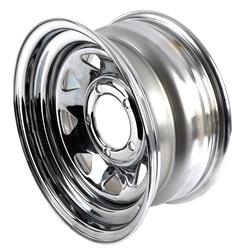 U.S. Wheel 75 Series Chrome 8-Spoke Wheels 15x7