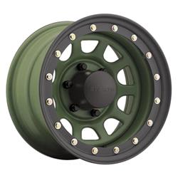 U.S. Wheel 844 Series Stealth Daytona Lockring-Style Camo Green Wheels 17x9