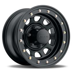 U.S. Wheel 844 Series Stealth Daytona Lockring-Style Black Wheels