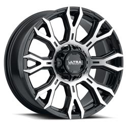 Ultra Wheel 123 Scorpion Gloss Black Wheels With Machined Accents 17x9