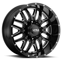 Ultra Wheel 203 Hunter Gloss Black Wheels with Milled Accents