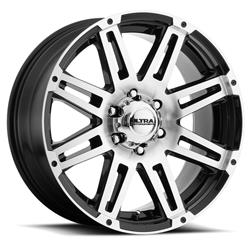 Ultra Wheel 226 Machine Gloss Black Wheels with Diamond-Cut Face 17x8.5