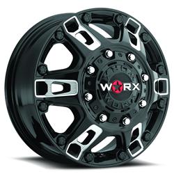 Ultra Wheel Company 803 8935BM 25 Worx 803 Beast Gloss Black with