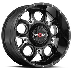 Ultra Wheel Company 809 2905BM12 Worx 809 Rebel Gloss Black Wheels