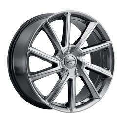 Platinum Luxury 466 Mystic Graphite Silver Wheels 17x8