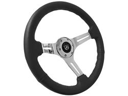 VSW S6 Series Sport Leather Steering Wheels ST3012BLK