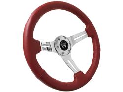 VSW S6 Series Sport Leather Steering Wheels ST3012RED