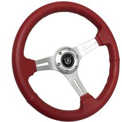 VSW S6 Series Sport Leather Steering Wheels ST3014RED