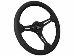 VSW S6 Series Sport Leather Steering Wheels ST3060BLK