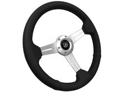 VSW S6 Series Sport Perforated Leather Steering Wheels ST3587BLK-BLK