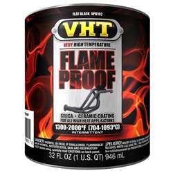 VHT FlameProof Coating 1 Quart Flat Black SPB102