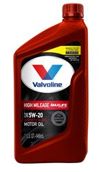 5w20 Valvoline MaxLife Higher Mileage Motor Oil 609506