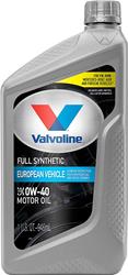 0w40 Valvoline European Vehicle Full Synthetic Motor Oil 852518