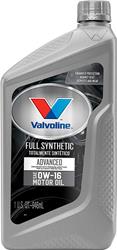 0w16 Valvoline Advanced Full Synthetic Motor Oil 878400