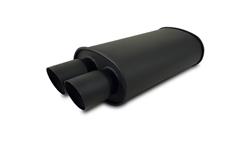 Vibrant Performance StreetPower Flat Black Universal 304 Stainless Steel 2.5 Inch Muffler 1148