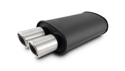 Vibrant Performance StreetPower Flat Black Universal 304 Stainless Steel 2.5 Inch Muffler 12310