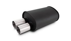 Vibrant Performance StreetPower Flat Black Universal 304 Stainless Steel 2.5 Inch Muffler 12325