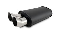 Vibrant Performance StreetPower Flat Black Universal 304 Stainless Steel 2.5 Inch Muffler 12330