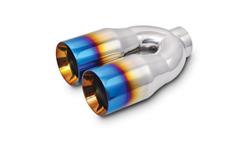 Vibrant Performance  Round, Burnt 2.50 Inch Exhaust Tip 1339B