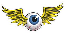 Flying Eyeball Sticker - Sticker Graphic - Waterproof - Fade Resistant Die  Cut